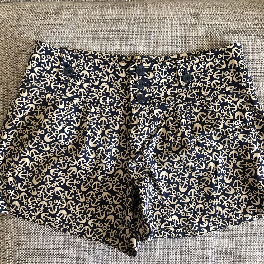 Anthropologie (Hei Hei) shorts, anchor pattern